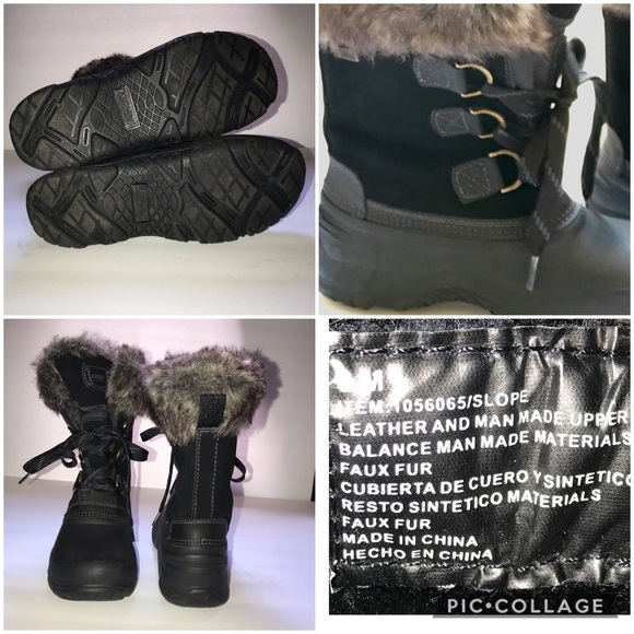 KHOMBU WATERPROOF FAUX FUR WINTER ANKLE BOOTS - Picture 2 of 8